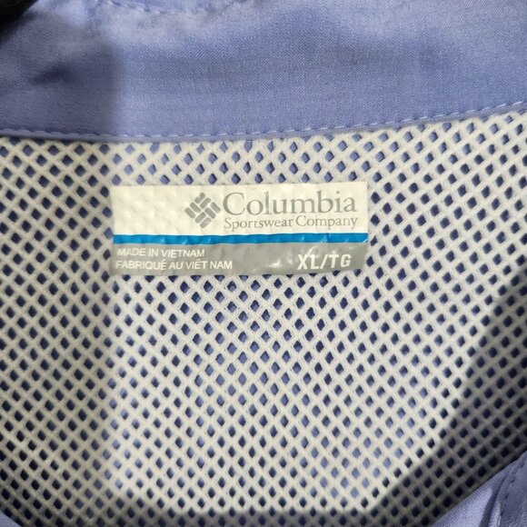 Columbia PFG Womens Omni-Shade Long Sleeve Fishing Shirt XL Light Blue - Picture 2 of 16